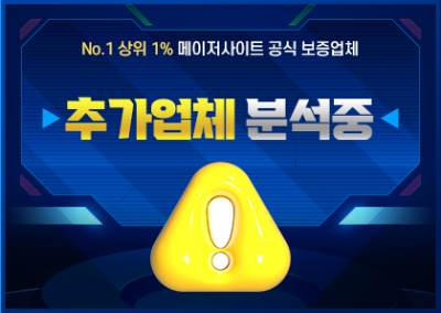 검증업체분석중