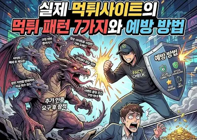 실제 먹튀사이트의 먹튀 패턴 7가지와 예방 방법
