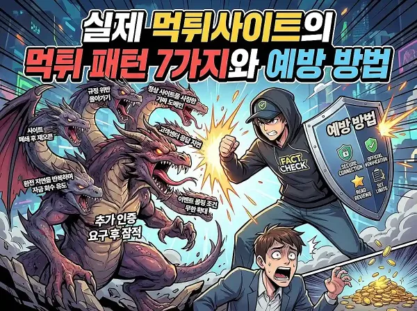 먹튀검증 필요성 및 패턴 분석 이미지