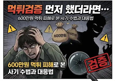 안전한 먹튀검증 먼저 했더라면… 600만원 먹튀 피해로 본 사기 수법과 대응법