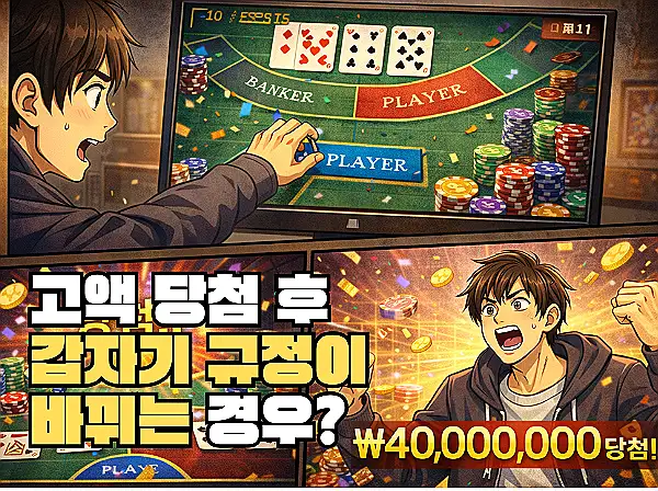 고액 당첨 규정 변경 먹튀 Q&A